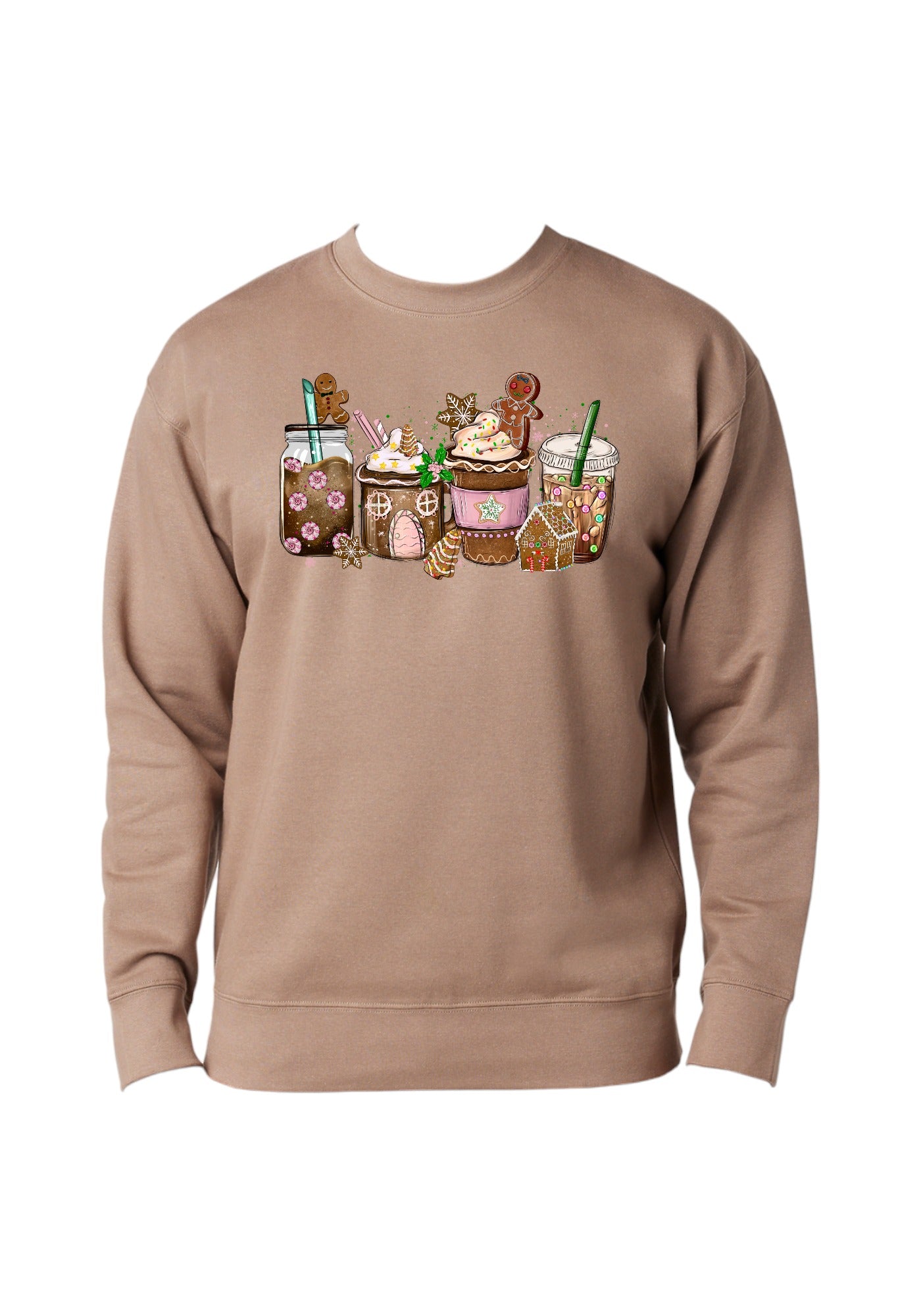 Unisex Coffee + Christmas Crewneck Sweatshirt